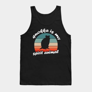 My spirit animal Quokka Retro animal lover Tank Top